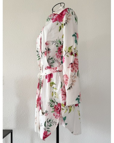 Longbluse Schilo Jolie - Blumen - Creme/Bunt