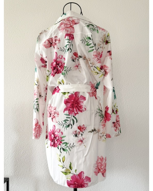 Longbluse Schilo Jolie - Blumen - Creme/Bunt
