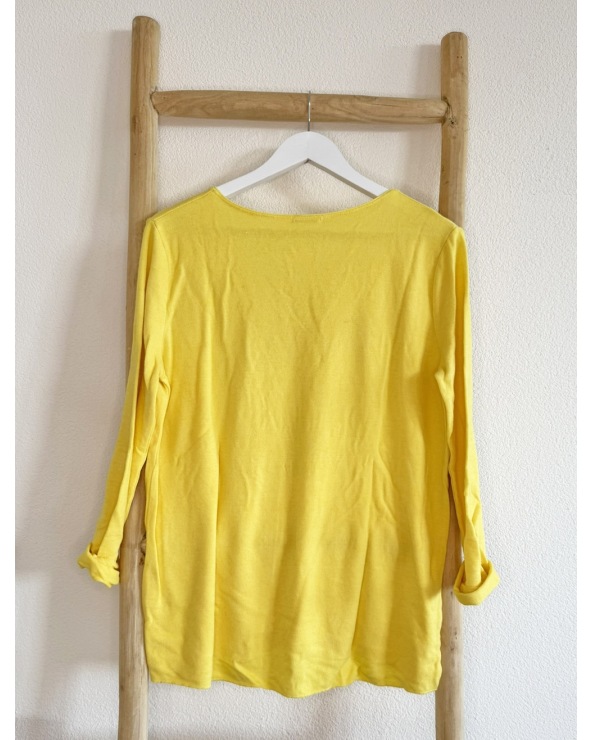 Langarmshirt XoW Moda - Statement - Gelb Sweatshirts