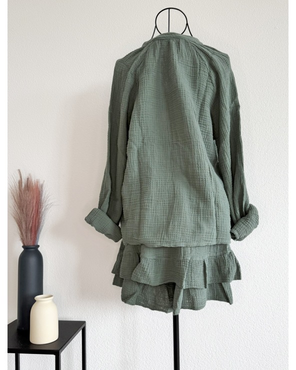 Zweiteiler Schilo Jolie - Musselin - Oliv