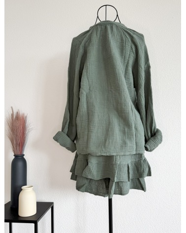 Zweiteiler Schilo Jolie - Musselin - Oliv