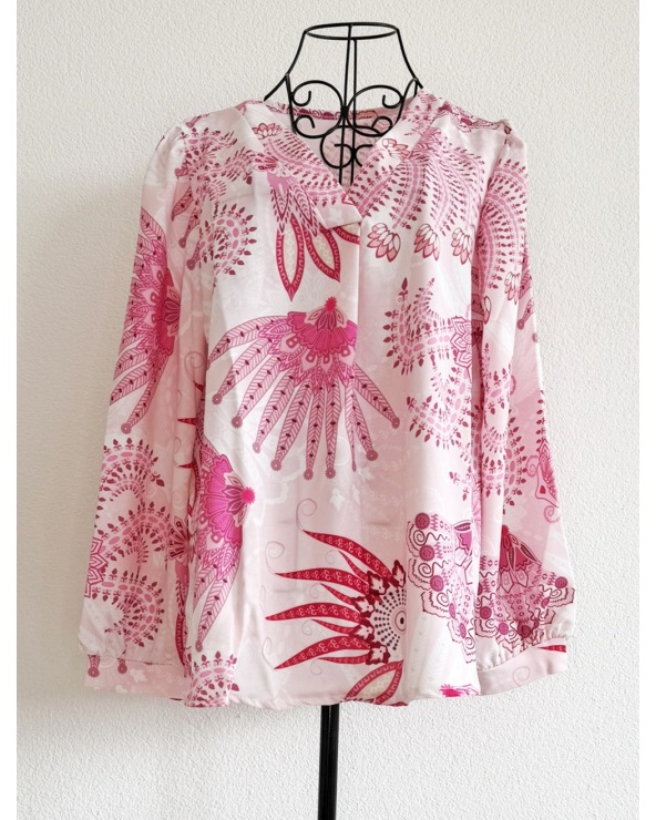 Bluse Schilo Jolie - Blumen - Rosa