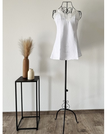 Top Schilo Jolie - Musselin/Spitze - Weiss