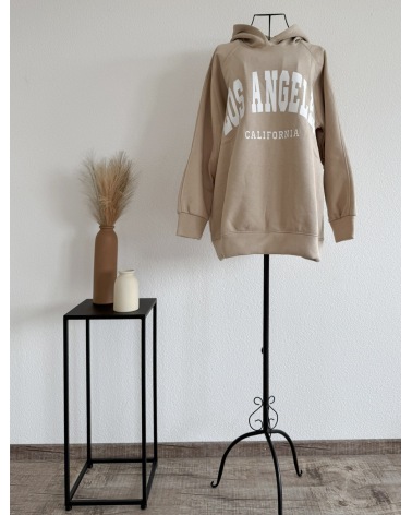 Pullover Estee Brown - Oversized Hoodie - Hellbraun