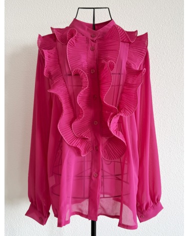 Bluse New Collection - Chiffon - Fuchsia