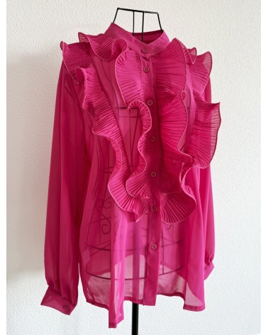 Bluse New Collection - Chiffon - Fuchsia