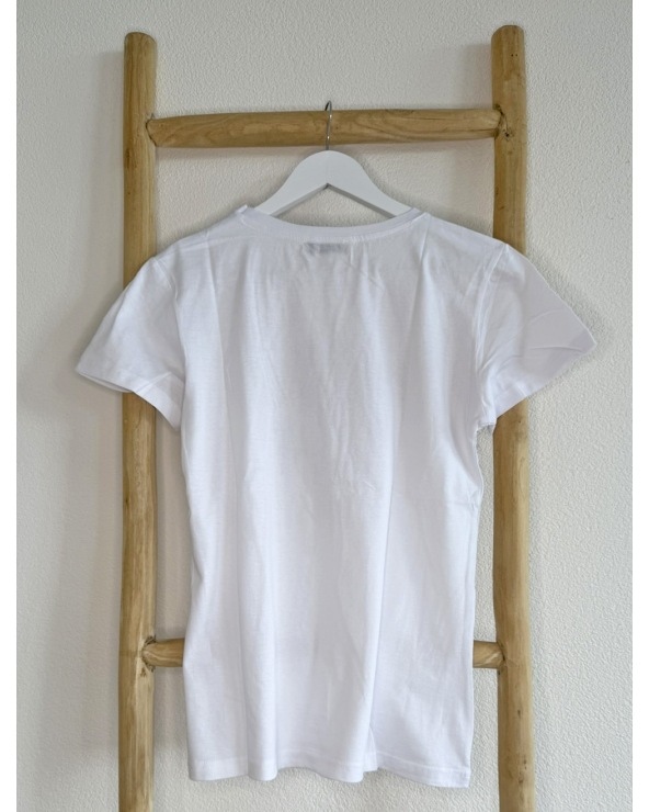 Kurzarmshirt Estee Brown - Bär - Weiss