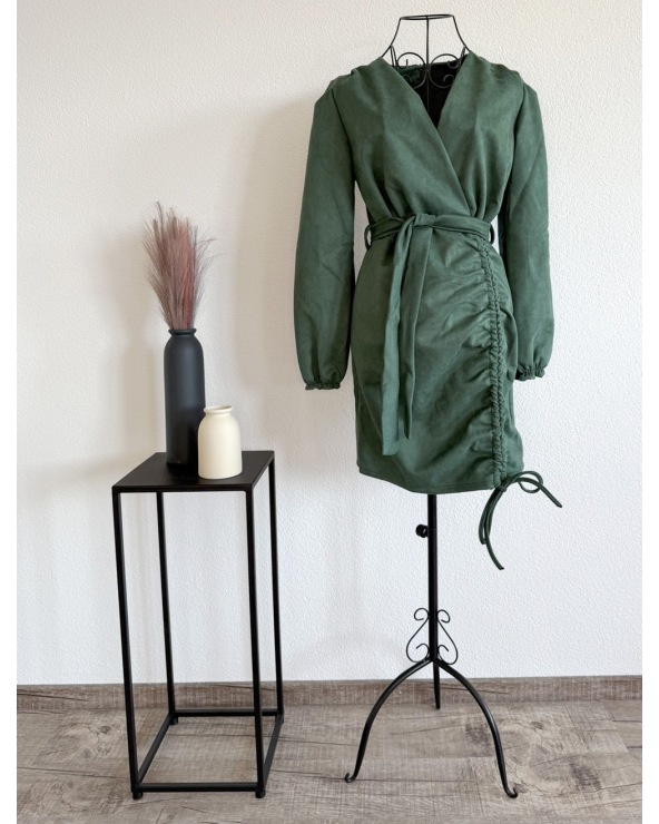Kleid New Collection - Wildleder Optik - Grün