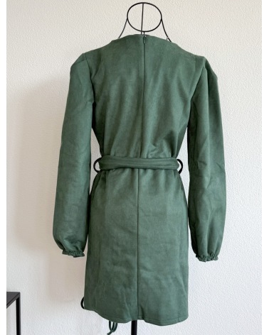 Kleid New Collection - Wildleder Optik - Grün