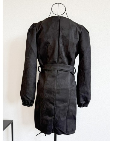 Kleid New Collection - Wildleder Optik - Schwarz