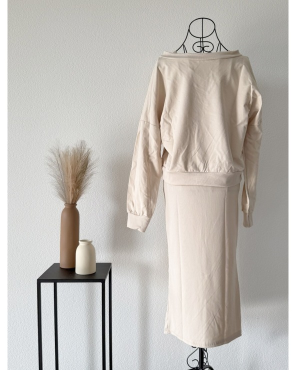 Zweiteiler Schilo-Jolie - Kleid/Pullover - Beige