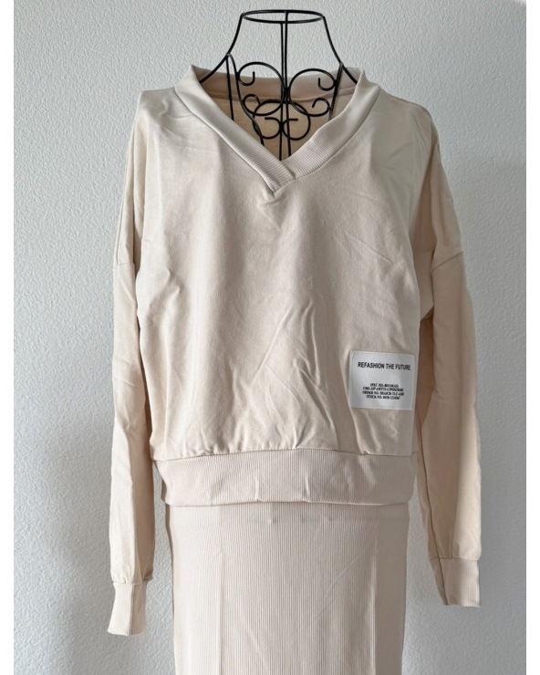 Zweiteiler Schilo-Jolie - Kleid/Pullover - Beige