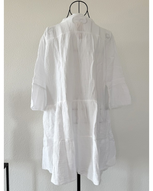 Kleid New Collection - Musselin - Weiss