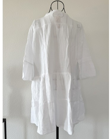 Kleid New Collection - Musselin - Weiss