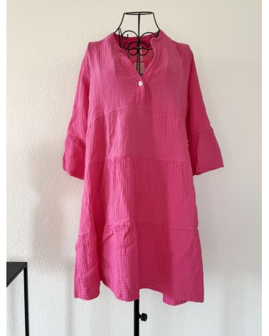 Kleid New Collection - Musselin - Pink