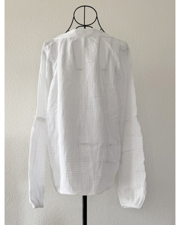 Schlupfbluse Schilo Jolie - Musselin - Weiss