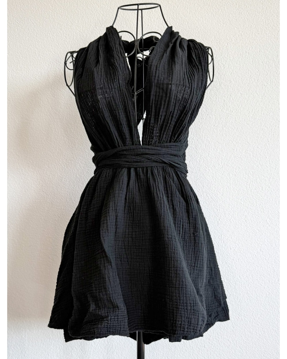 Overall Sandy Paris - Musselin/Shorts - Schwarz