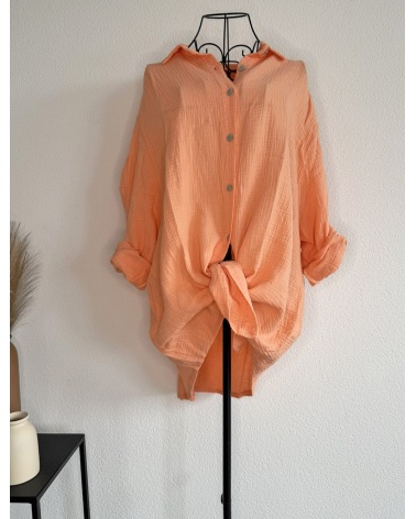 Longbluse Schilo-Jolie - Musselin - Apricot