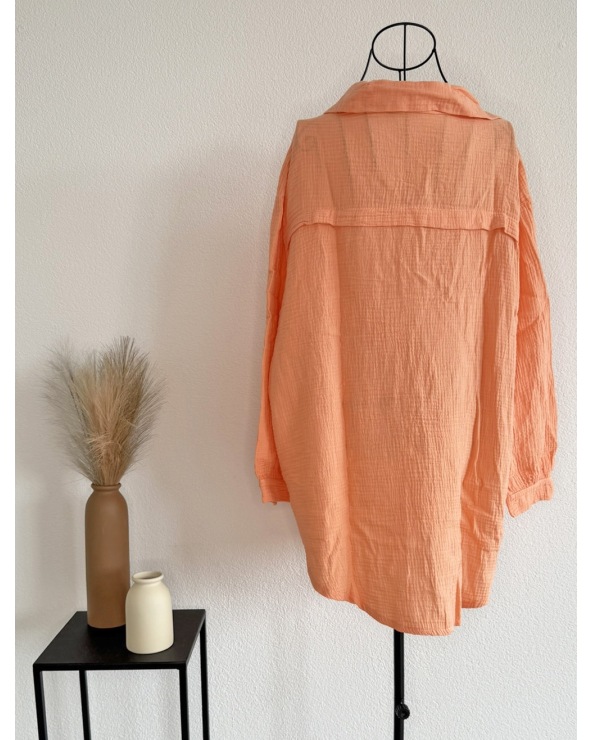 Longbluse Schilo-Jolie - Musselin - Apricot