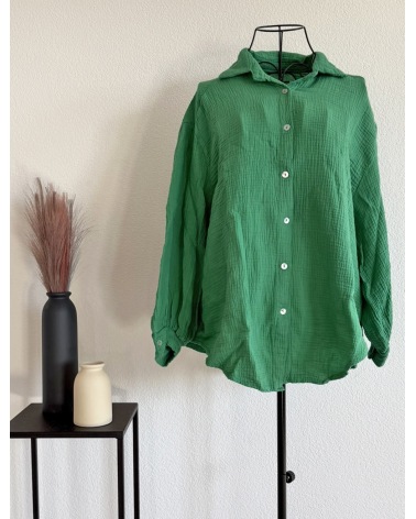 Bluse New Collection - Musselin - Grün