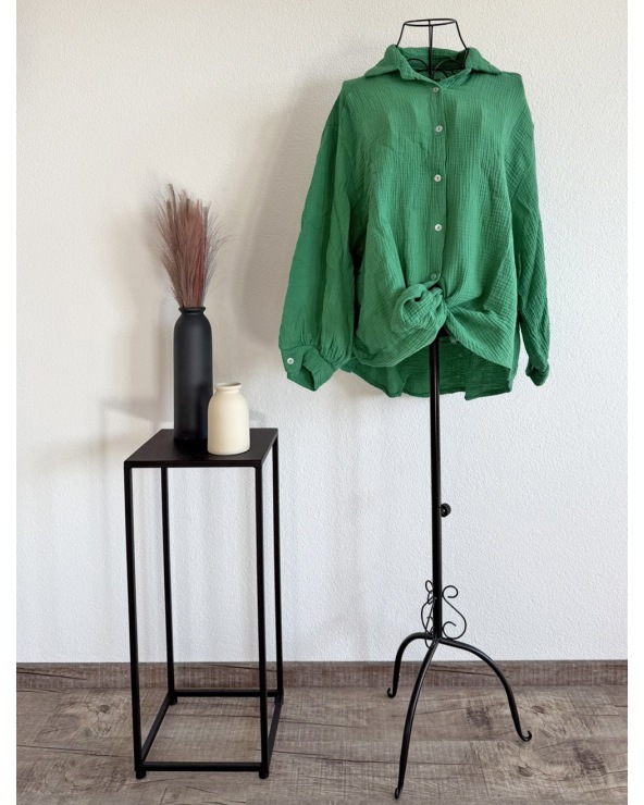 Bluse New Collection - Musselin - Grün