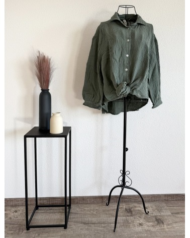 Bluse New Collection - Musselin - Khaki