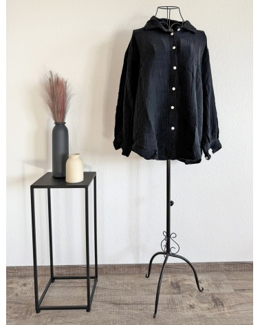 Bluse New Collection - Musselin - Schwarz