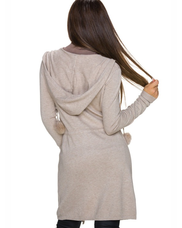 Jacke D&Z Fashion - Cardigan - Beige Jacken