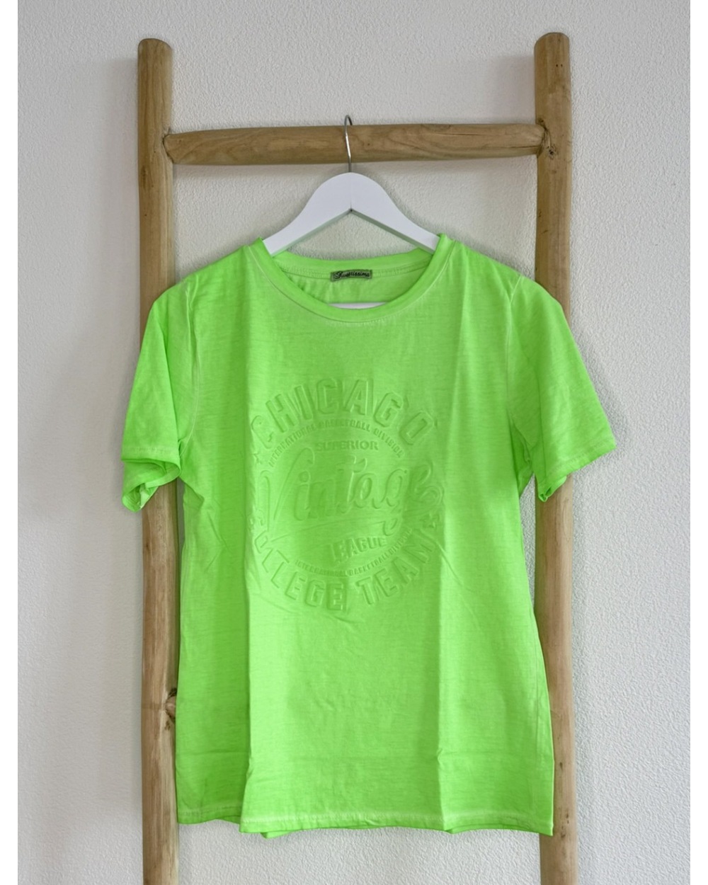 Kurzarmshirt Sweetissima - 3D Vintage - Neongrün Shirts Manches Courtes