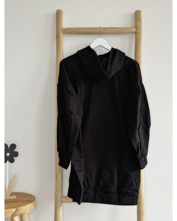 Longpullover H.D Style - Kängurutasche - Schwarz Maglione