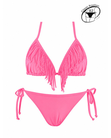 Bikini Rae - Fransen - NeonpinkBikinis