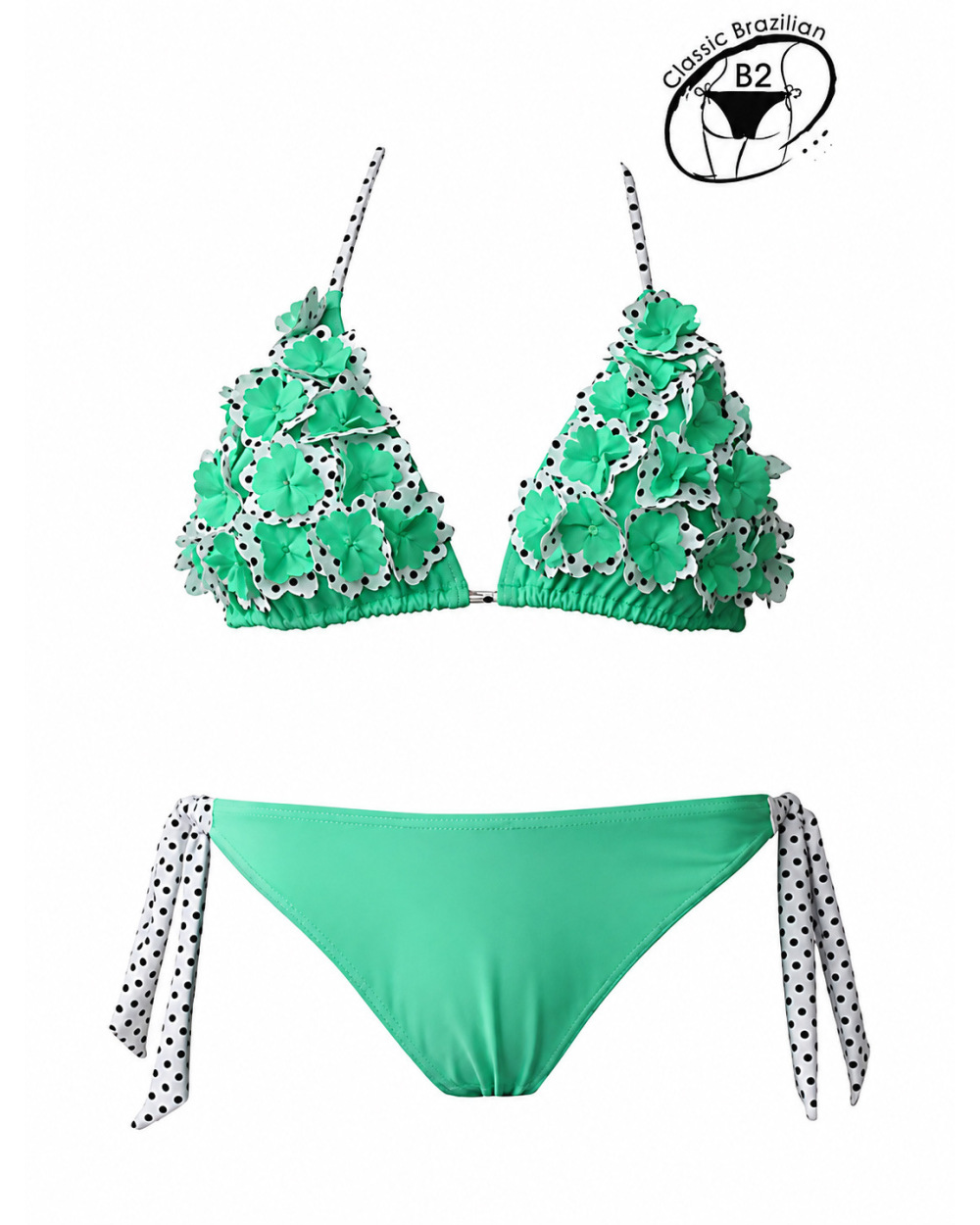 Bikini Rae - Classic Brasilian - Grün Bikinis