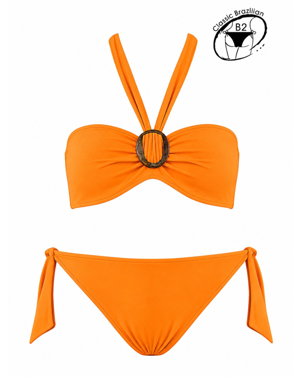 Bikini Rae - Classic Brasilian - Orange Bikinis