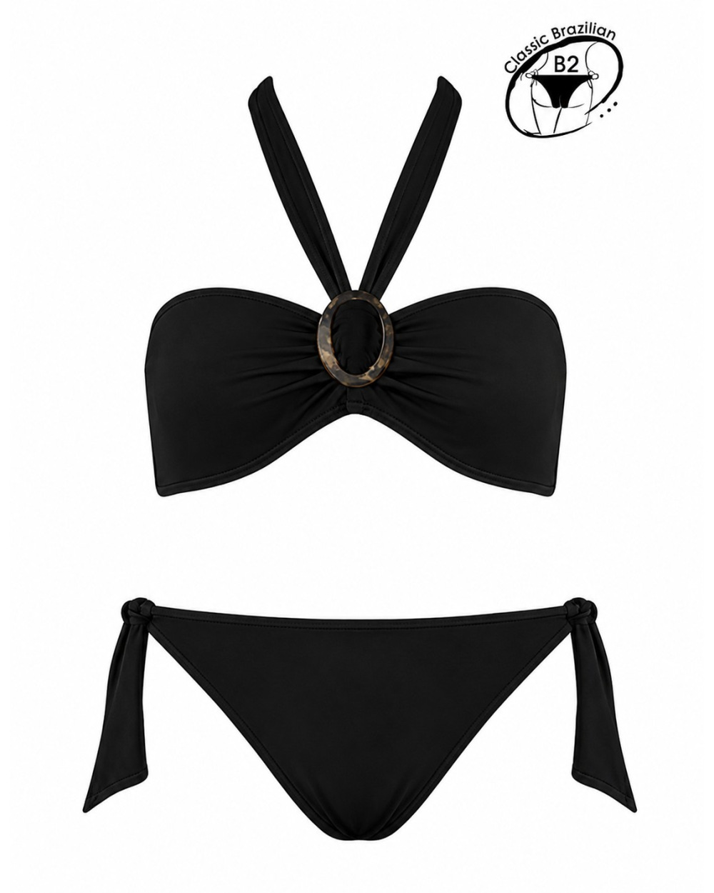 Bikini Rae - Classic Brasilian - Schwarz Bikinis