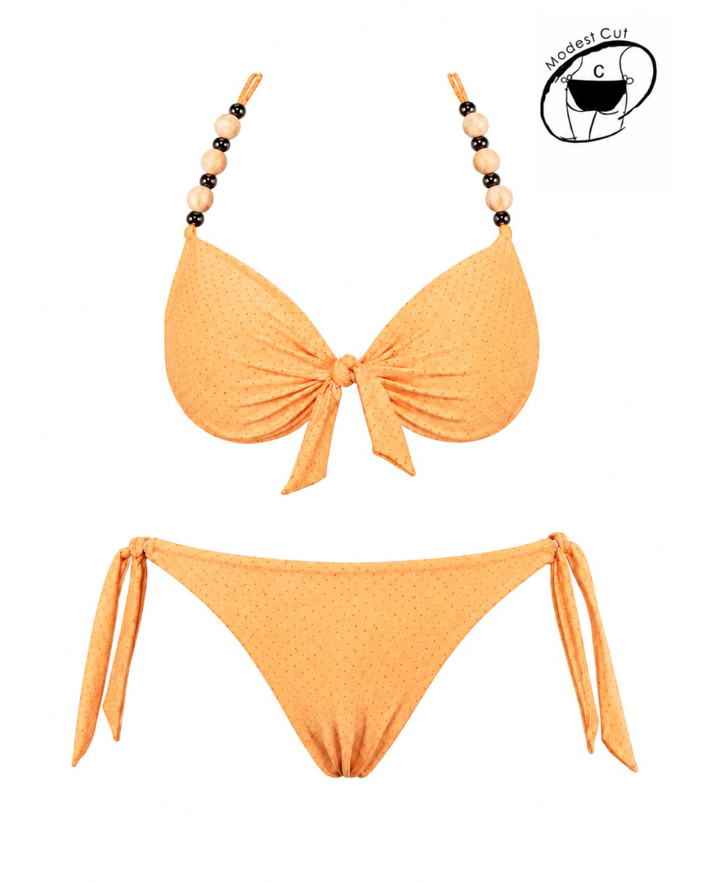 Bikini Rae - Lochmuster - Neonapricot Bikinis