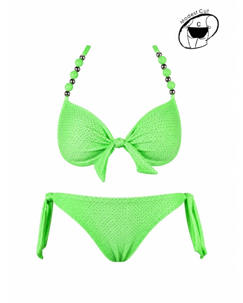 Bikini Rae - Lochmuster - NeongrünBikinis