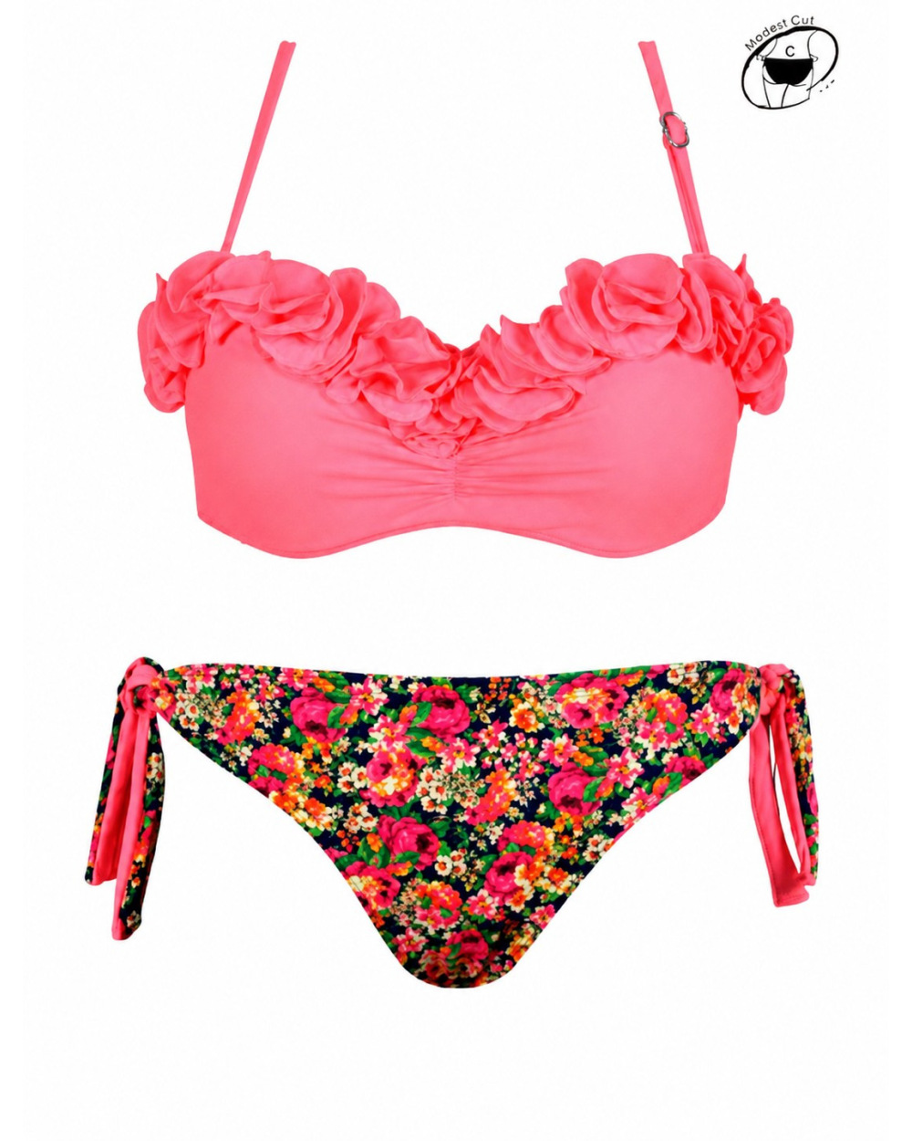 Bikini Rae - Flowers - Neoncoral Swimwear