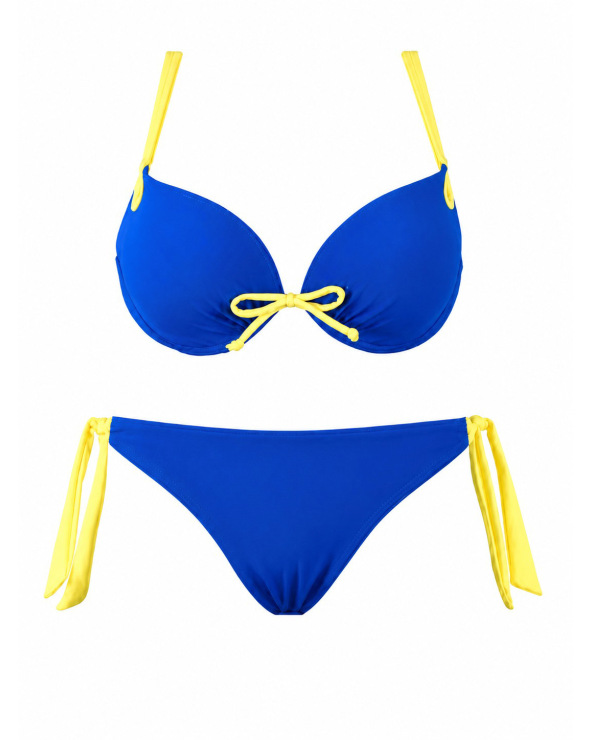 Bikini Rae - Push Up - Royalblau/Gelb Bikinis