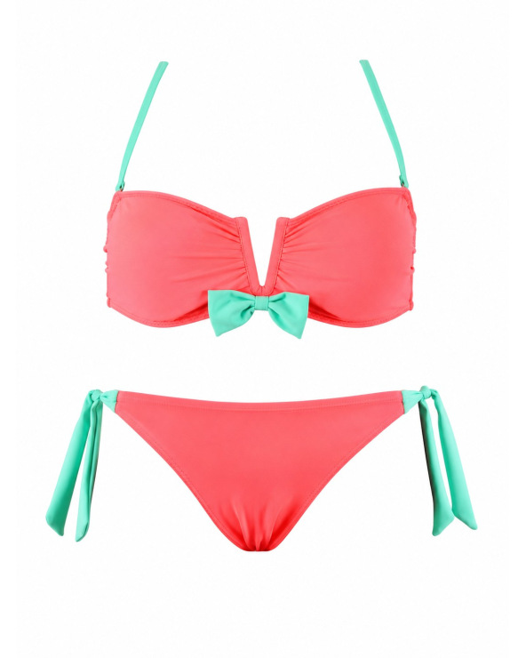 Bikini Rae - Colormix - Koralle/Mint Bikinis