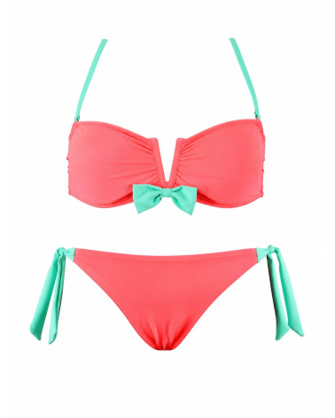 Bikini Rae - Colormix - Koralle/Mint Bikinis