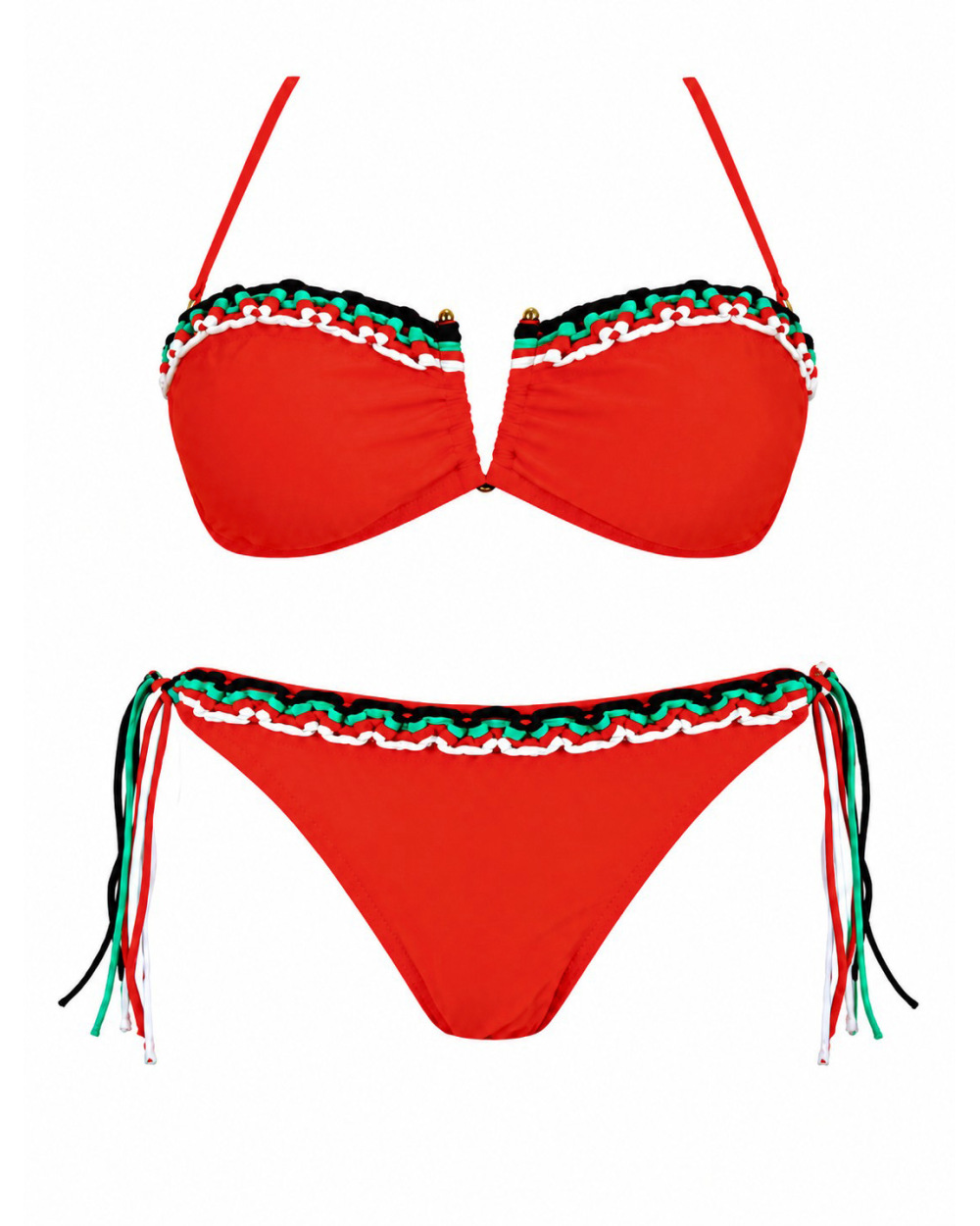 Bikini Rae - Bunte Bändel - RotBikinis