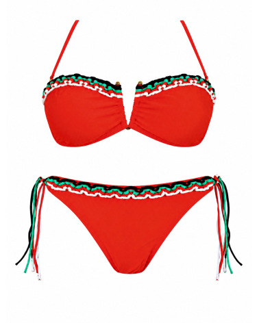 Bikini Rae - Bunte Bändel - RotBikinis