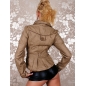 Jacke Exrellium - Kunstleder - Camel