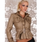 Jacke Exrellium - Kunstleder - Camel