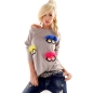 Pullover bluoltre - Monster Faces - Beige