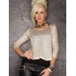 Pullover Zao - Masche - Schwarz/Gold