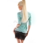 Bluse Made in Italy - Spitze - Mint