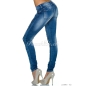 Jeans Miss Two - Ausbrenn Motive - Blau