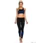 Sportkombi Adiyaro - Leggings + Top - Schwarz/Blau