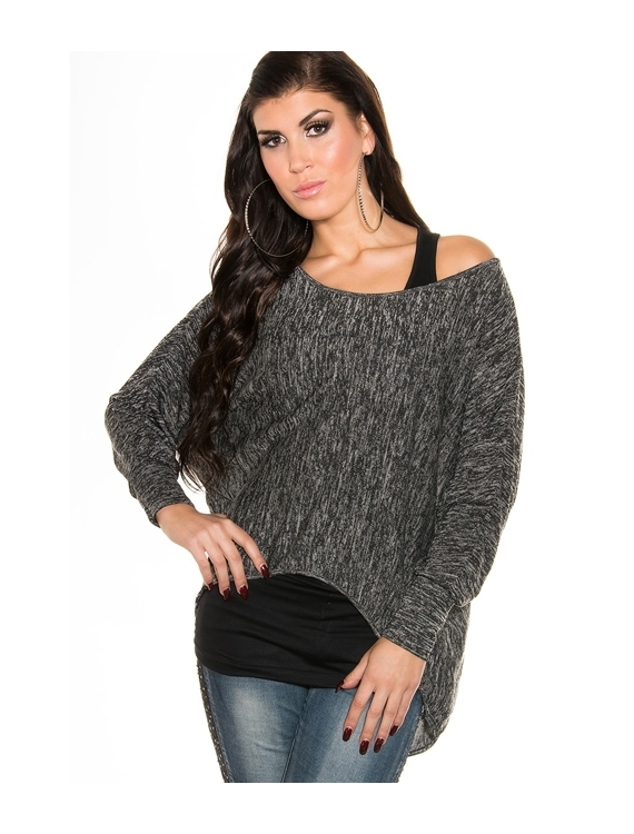 Pullover Koucla - Oversized - Schwarz